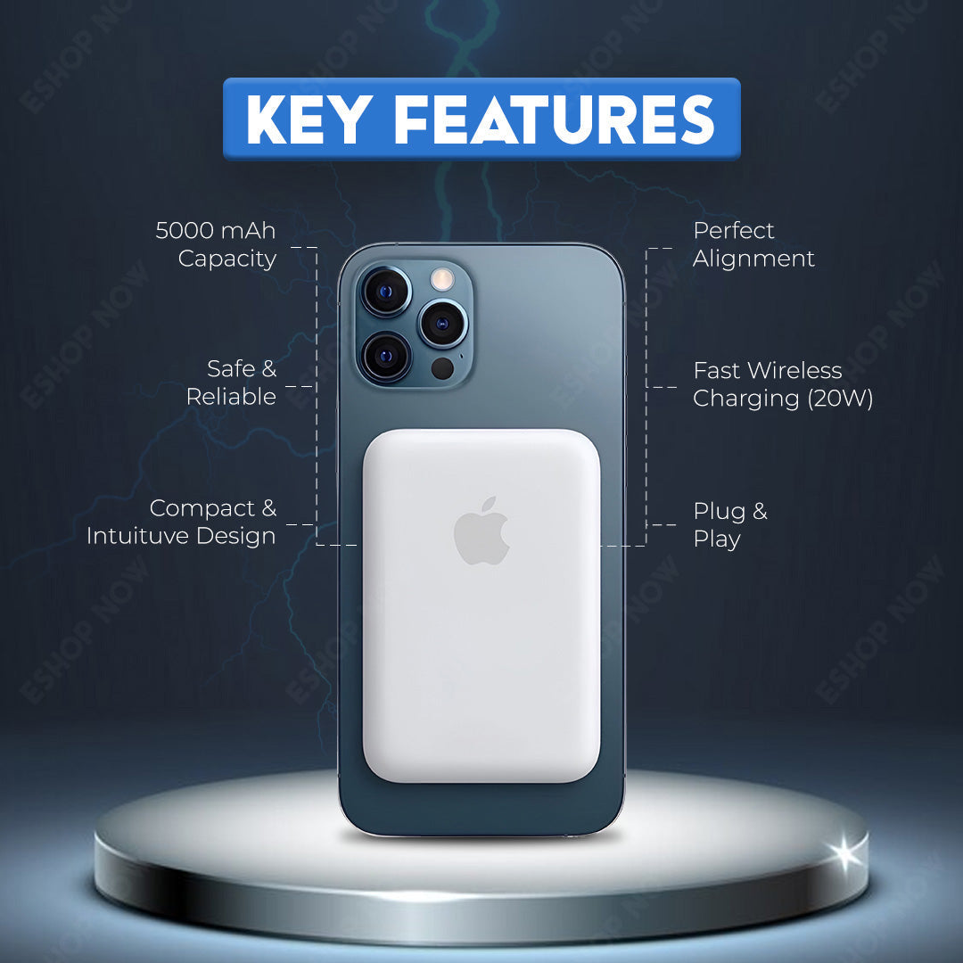 ⚡ Mobixcart™ MagSafe Wireless Power Bank 🔋 | Portable Charging Solution for iPhone 📱