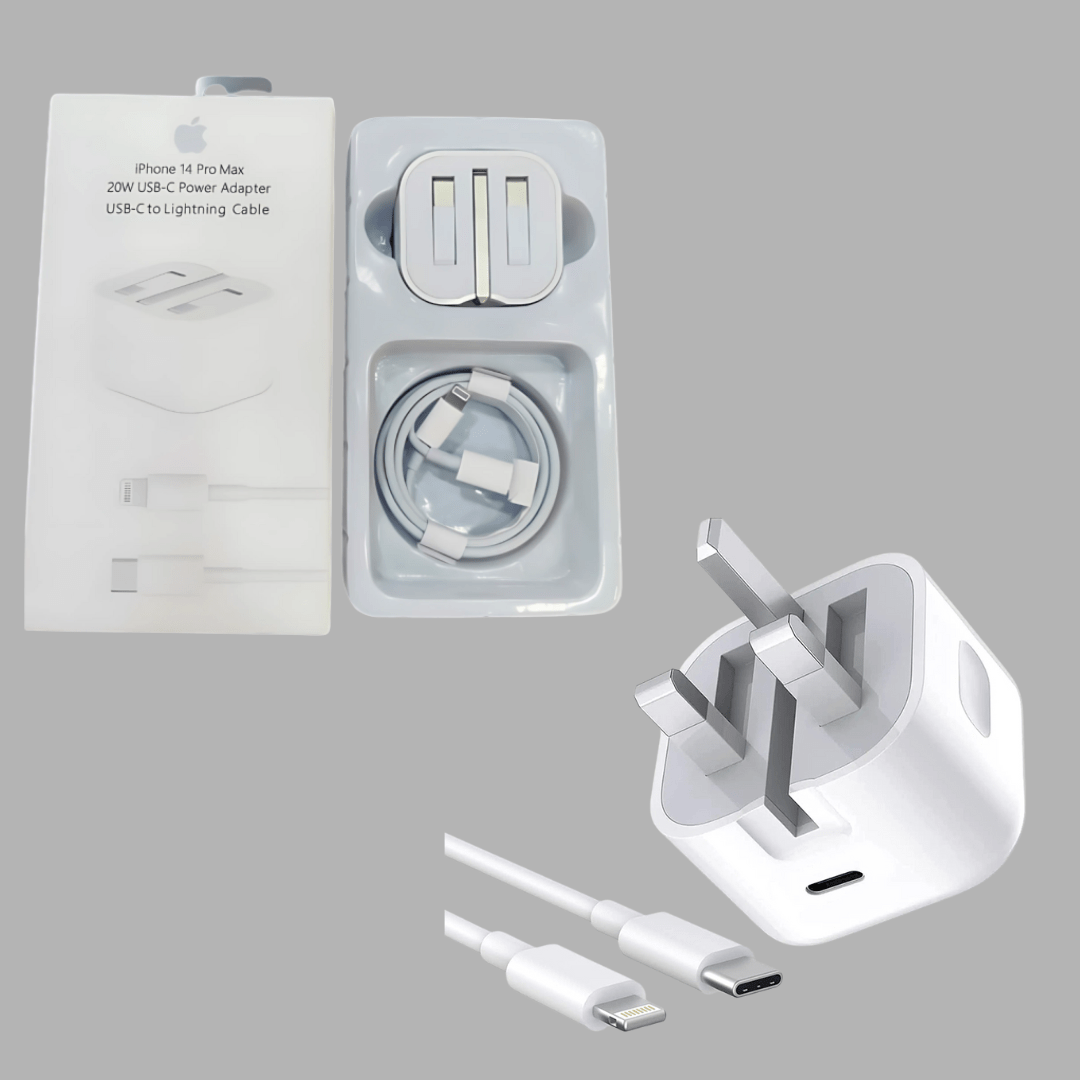 Mobixcart™ 20W USB - C PD Charger - UK Plug | Fast iPhone Charger and Cable - mobixcart