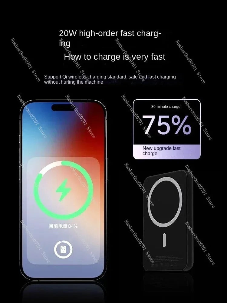 ⚡ Mobixcart™ MagSafe Wireless Power Bank 🔋 | Portable Charging Solution for iPhone 📱